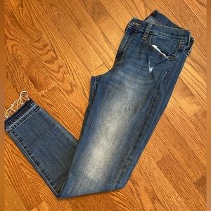 Banana republic high/mid rise - stretch straight jeans